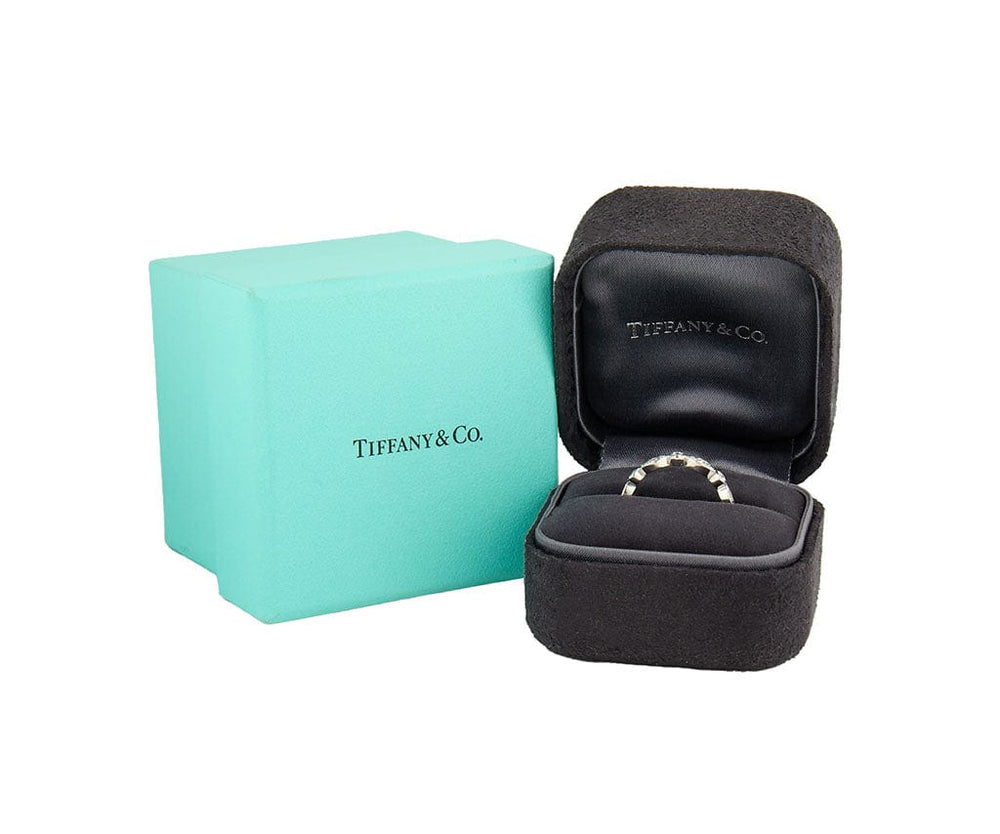 Tiffany & Co. 0.75ctw Diamond Jazz Swing Eternity Band Ring in Platinum W/Box