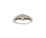 Vintage 1.05ctw European Diamond Art Deco Heirloom Ring in Platinum