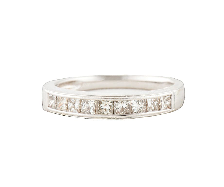 1.00ctw Princess Diamond Wedding Band Ring in 14K