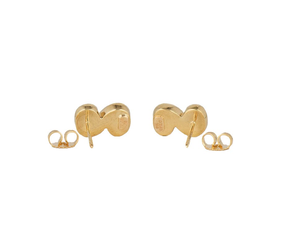 Tiffany & Co. Spiro Swirl Stud Earrings in 18K W/Box