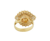 14MM South Sea Pearl and 2.00ctw Diamond Halo Ring in 18K