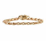 Vintage Tiffany & Co. Double Curb Link Charm Bracelet in 14K