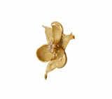 Tiffany & Co. Classic 0.75ctw Diamond Dogwood Flower Brooch in 18K