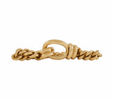 Nicolis Cola Fold Over Clasp Curb Link Bracelet in 18K