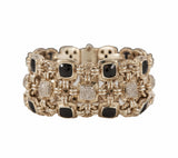 David Yurman 0.88ctw Diamond and Black Onyx Renaissance Bracelet in Sterling