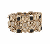 David Yurman 0.88ctw Diamond and Black Onyx Renaissance Bracelet in Sterling