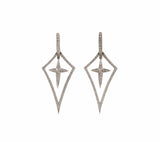 Stephen Webster 0.34ctw Diamond Cross Convertible Dangle Drop Earrings in 18K