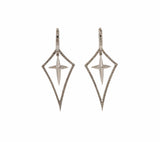 Stephen Webster 0.34ctw Diamond Cross Convertible Dangle Drop Earrings in 18K