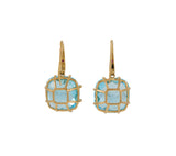 Roberto Coin Blue Topaz Dangle Earrings in 18K