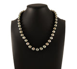 Iridesse 0.15ctw Diamond and Tahitian Pearl Graduated Strand Necklace in 18K