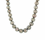 Iridesse 0.15ctw Diamond and Tahitian Pearl Graduated Strand Necklace in 18K