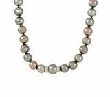 Iridesse 0.15ctw Diamond and Tahitian Pearl Graduated Strand Necklace in 18K
