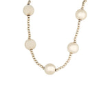 Vintage Tiffany & Co. Polished Beaded Station Necklace in Sterling