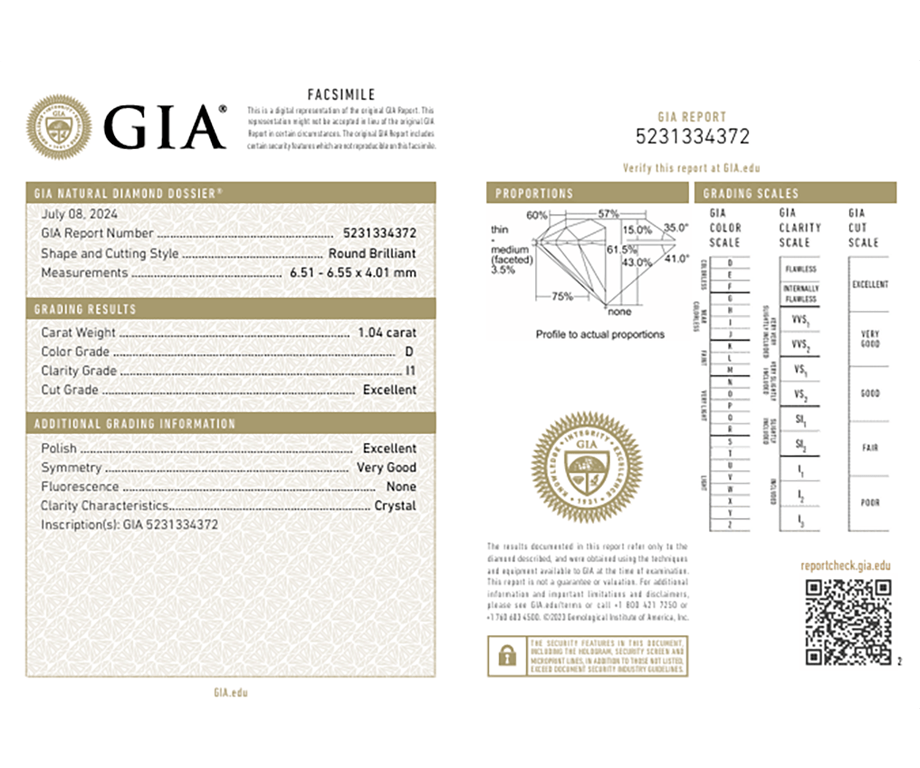 H. Levi 1.54ctw Round Diamond Three Stone Straight Engagement Ring in Platinum