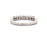 New 0.85ctw Round Diamond Seven Stone Wedding Band Ring in 14K