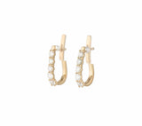 Sonia Bitton 1.00ctw Round Diamond Huggie Hoop Earrings in 14K