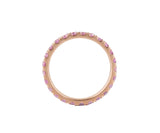 1.85ctw Pink Sapphire Eternity Band Ring in 14K