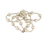 Vintage Tiffany & Co. Polished Beaded Station Necklace in Sterling