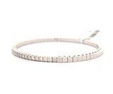 New 1.92ctw Round Diamond Flex Bangle Bracelet in 14K