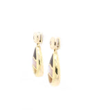Asch Grossbart Diamond and Inlay Drop Earrings in 14K