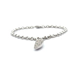 Tiffany & Co. 1.00ctw Pave Diamond Frank Gehry Fish Charm Bracelet in 18K