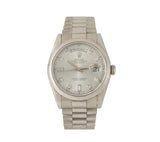 2000 Rolex Day-Date Presidential, 36mm, Ice Blue Diamond Dial, Platinum Watch
