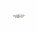 1.49ctw Round Diamond Three Stone Engagement Ring in 14K