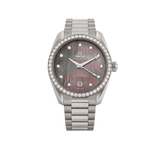 2020 Omega Seamaster Aqua-Terra, 38mm, MOP Diamond Dial, Stainless Steel Watch W/Box & Paper