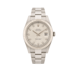 2014 Rolex Datejust II, 41MM, Silver Diamond Dial, Stainless Steel Watch W/Paper