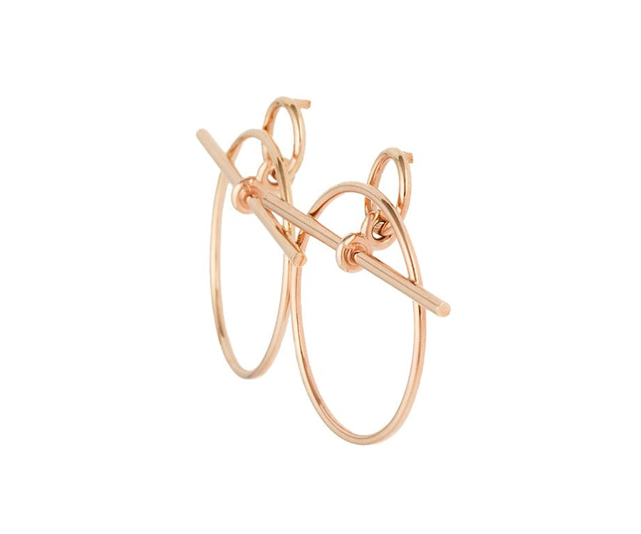 Hermes Small Model Loop Drop Earrings in 18K W/Box – Watch