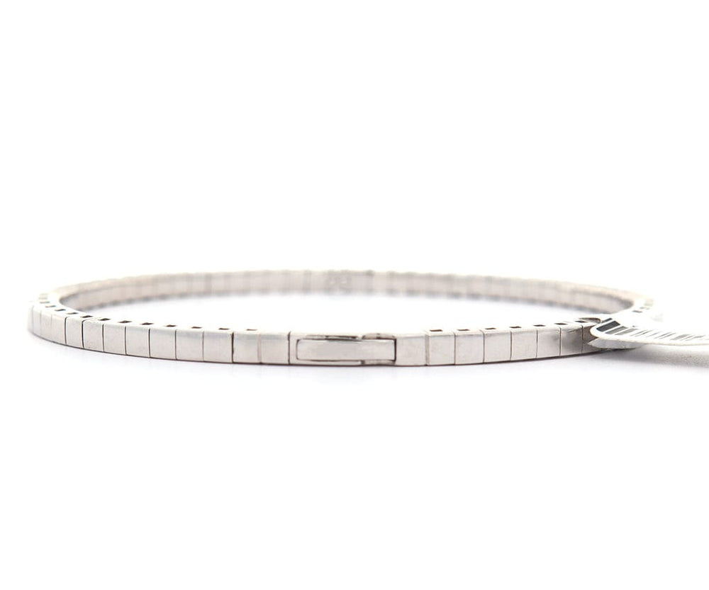 New 1.92ctw Round Diamond Flex Bangle Bracelet in 14K