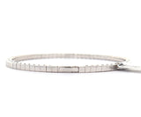 New 1.92ctw Round Diamond Flex Bangle Bracelet in 14K