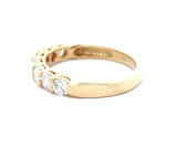 New 1.04ctw Round Diamond Seven Stone Wedding Band Ring in 14K