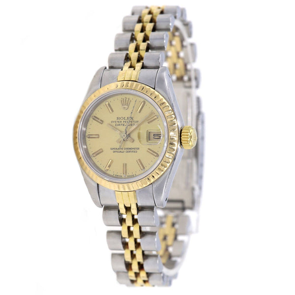 1986 Rolex Datejust 69173 26MM Two Tone Ladies Watch – Watch