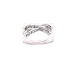 Effy 0.67ctw Baguette and Round Diamond Frame Crossover Ring in 14K