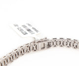 New 4.87ctw Baguette and Round Diamond Tennis Bracelet in 14K