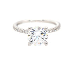 New Gabriel & Co. 0.18ctw Diamond Evelyn Classic Straight Semi Mount Ring in 14K