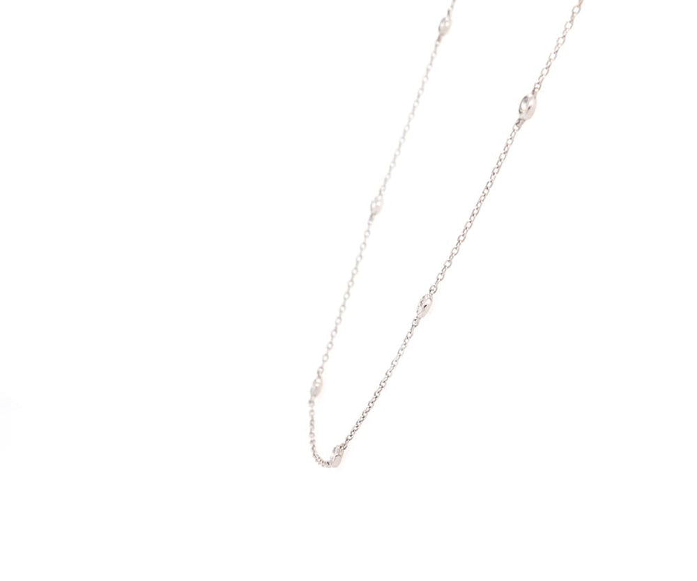 New 0.39ctw Diamond By The Yard Station Necklace in 18K