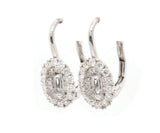 New Gabriel & Co. 0.71ctw Diamond Oval Semi Mount Earrings in 14K