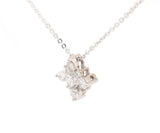 0.65ctw Round Diamond Cluster Pendant Necklace in 14K