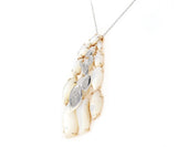 Talento Italiano 0.11ctw Diamond and Mother of Pearl Pendant Necklace in 18K