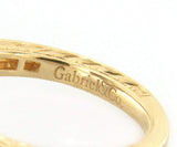 New Gabriel & Co. 0.27ctw Hexagon Frame Semi Mount Ring in 14K