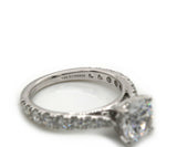 New Gabriel & Co. 0.79ctw Graduated Diamond Straight Semi Mount Ring in 14K
