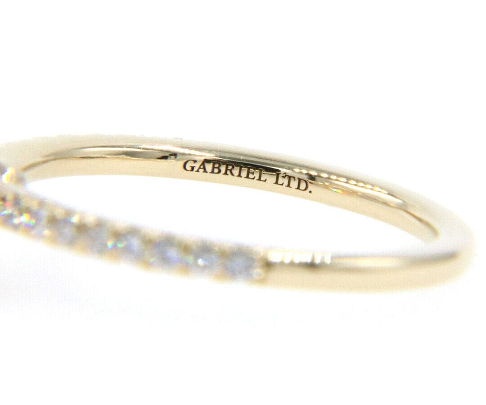 New Gabriel & Co. 0.33ctw Diamond Straight Semi Mount Ring in 14K