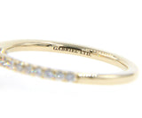 New Gabriel & Co. 0.33ctw Diamond Straight Semi Mount Ring in 14K