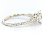 New Gabriel & Co. Diamond Three Stone Semi Mount Ring in 14K