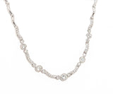 2.00ctw Diamond Bezel Set Graduated Station Necklace in 18K