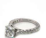 New Gabriel & Co. 0.79ctw Graduated Diamond Straight Semi Mount Ring in 14K
