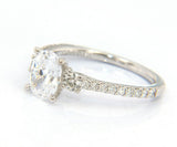 New Gabriel & Co. Diamond Three Stone Semi Mount Ring in 14K