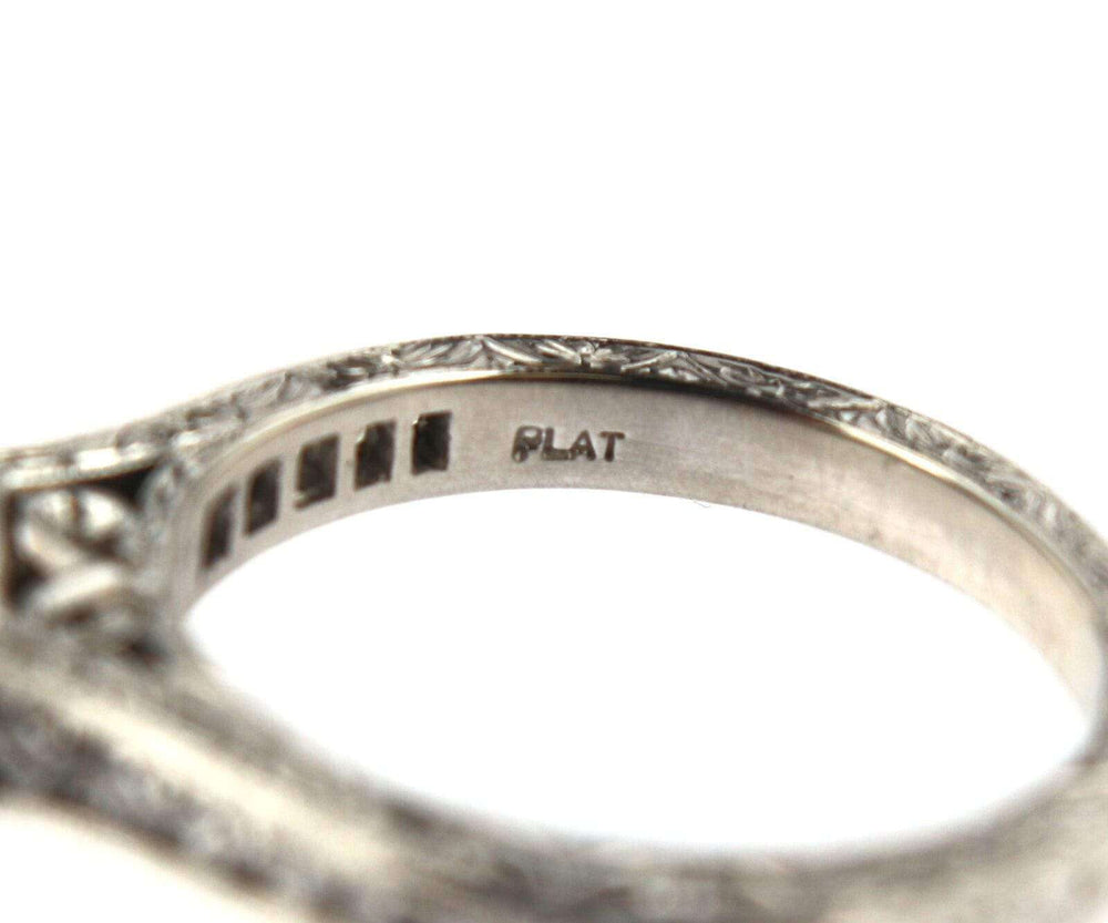 Martin Flyer Semi Mount Diamond Ring in Platinum